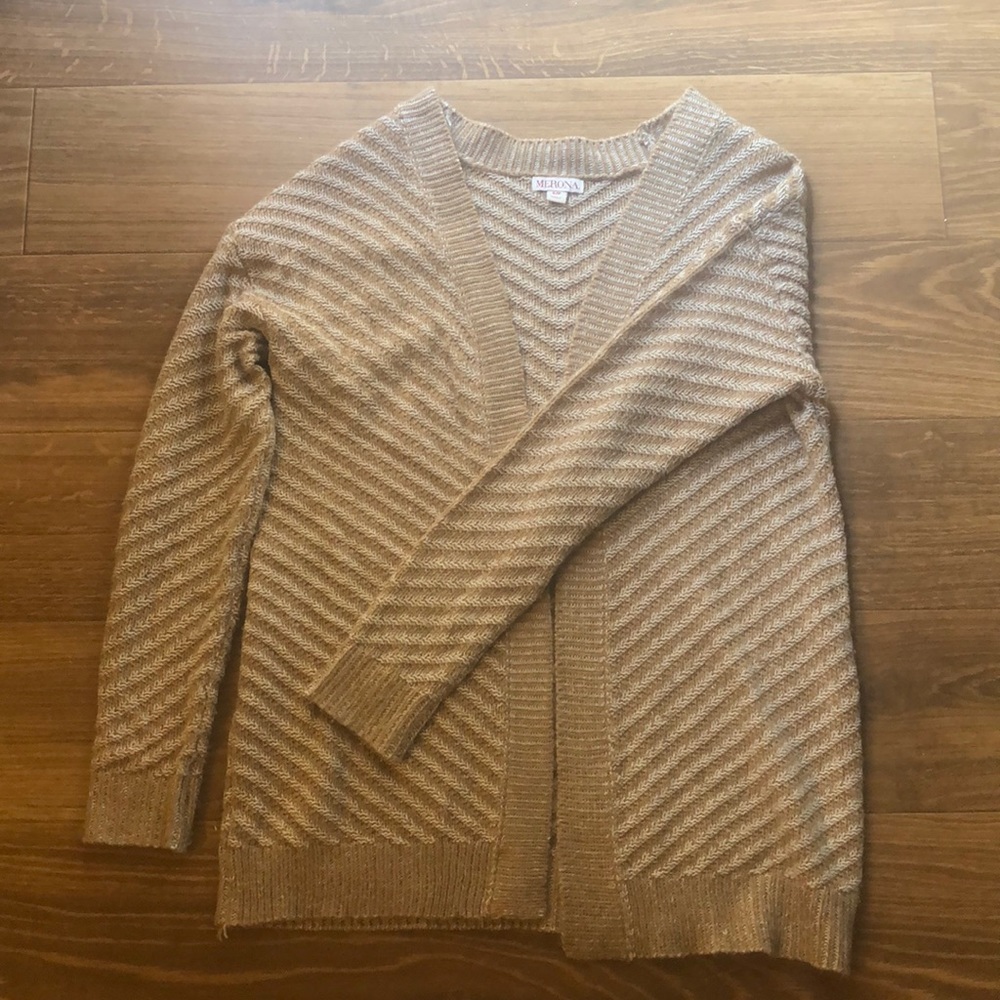 Tan cardigan
